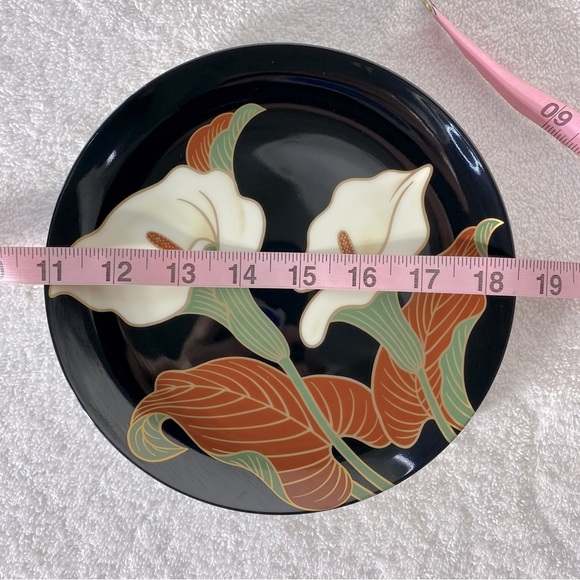 Vintage Fitz and Floyd Calla Lily Fine Porcelain Side Plates X4 - Picture 4 of 12